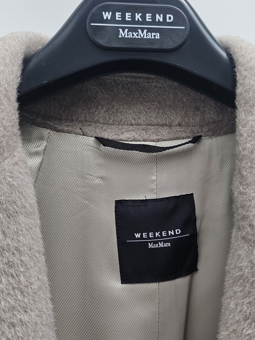 Weekend Max Mara Beige Wool-Blend Long Coat - Picture 5 of 8